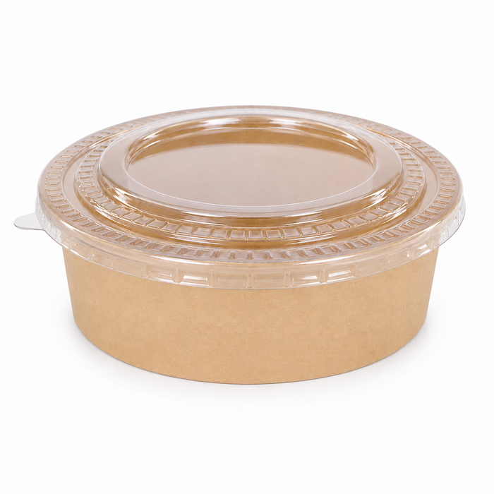 Popierinė kraft salotinė (185mm), 1500ml, 300 vnt/dėž.